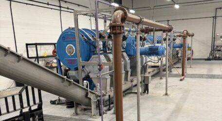 Belt press repair service by Premier Wastewater & Septic, showcasing expert maintenance for wastewater treatment systems.